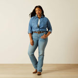 Ariat perfect rise yara straight leg jean voor dames