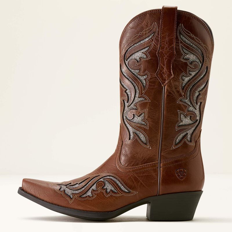 Ariat heritage bliss x toe western boot for ladies
