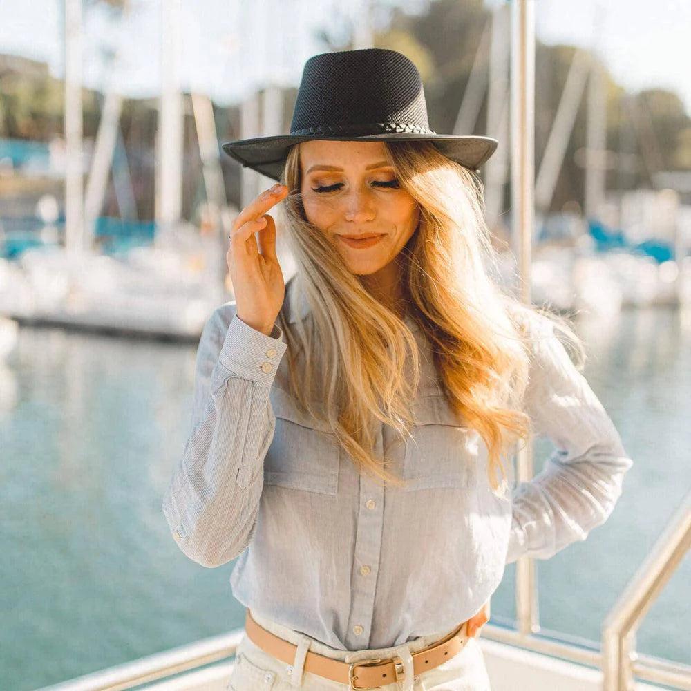American hat makers Breeze | Womens Wide Brim Sun Hat
