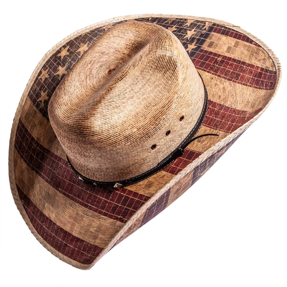 American hat makers Liberty | chapeau de cowboy en paille de palmier mexicaine