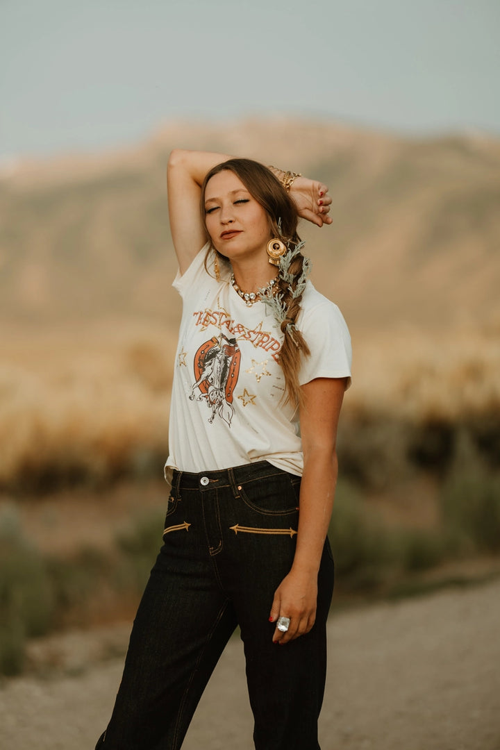 T-shirt Rodeo Quincy à rayures et étoiles