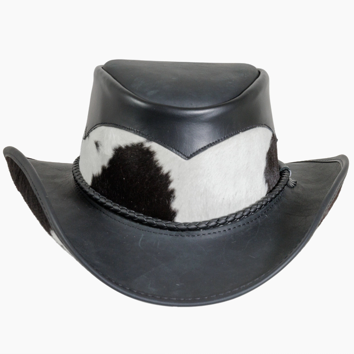 American hat makers Pinto | chapeau de cowboy en cuir avec détails en cuir de veau