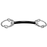 Herm. Sprenger Eggbutt Mullen Mouth Gag bit 16 mm hard carbon with stainless steel gag rings - Stainless steel 40862