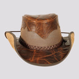 American hat makers Stampede | Cowboyhoed van rundleer met mesh zijkanten