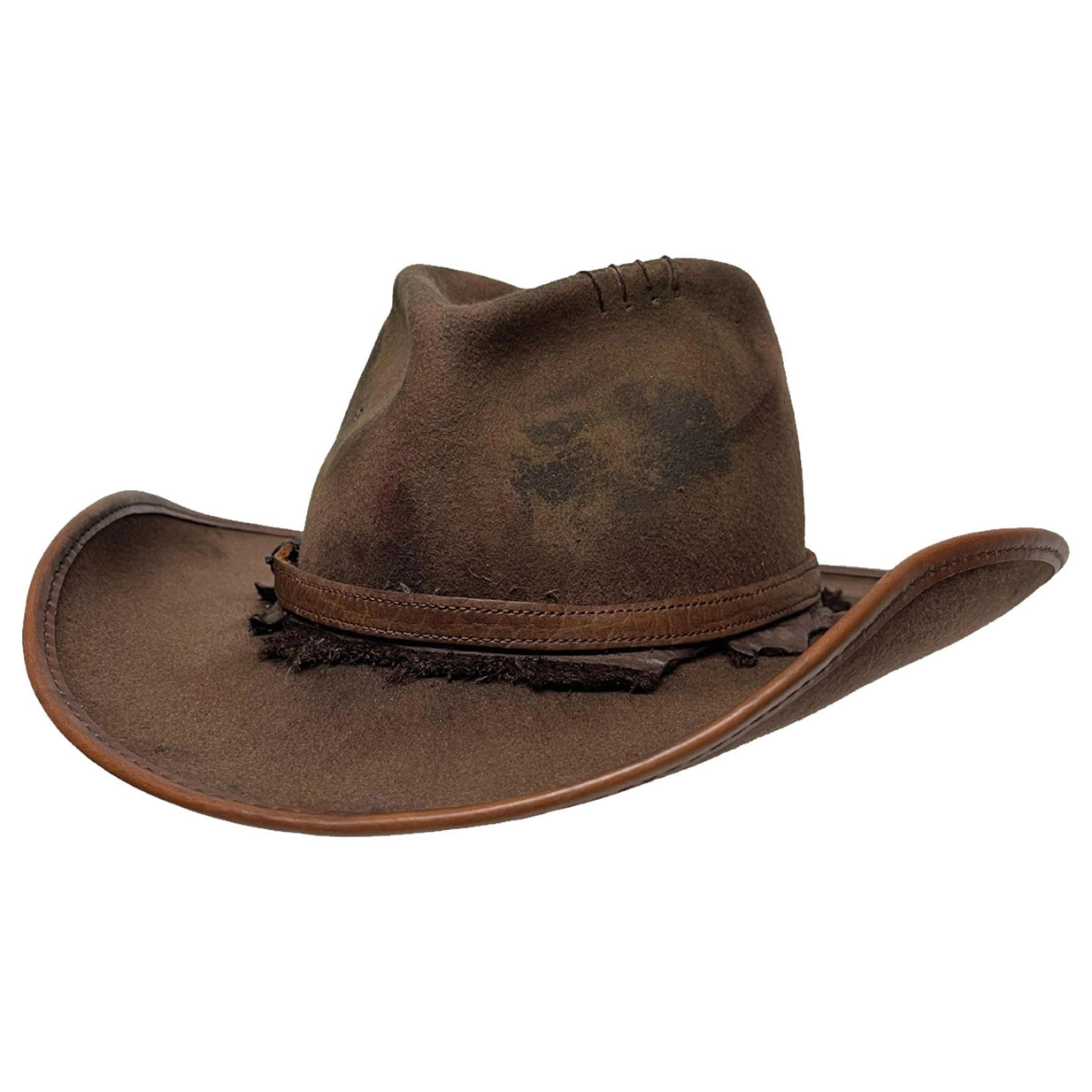 American hat makers Duke | Bruine vilten cowboyhoed