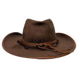 American hat makers Duke | Bruine vilten cowboyhoed