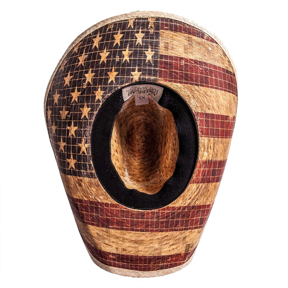 American hat makers Liberty | chapeau de cowboy en paille de palmier mexicaine