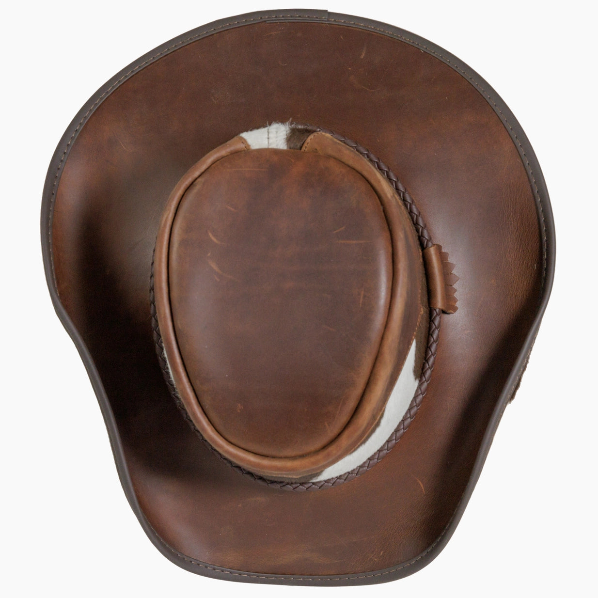 American hat makers Pinto | chapeau de cowboy en cuir avec détails en cuir de veau