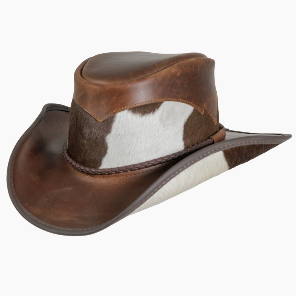 American hat makers Pinto | chapeau de cowboy en cuir avec détails en cuir de veau