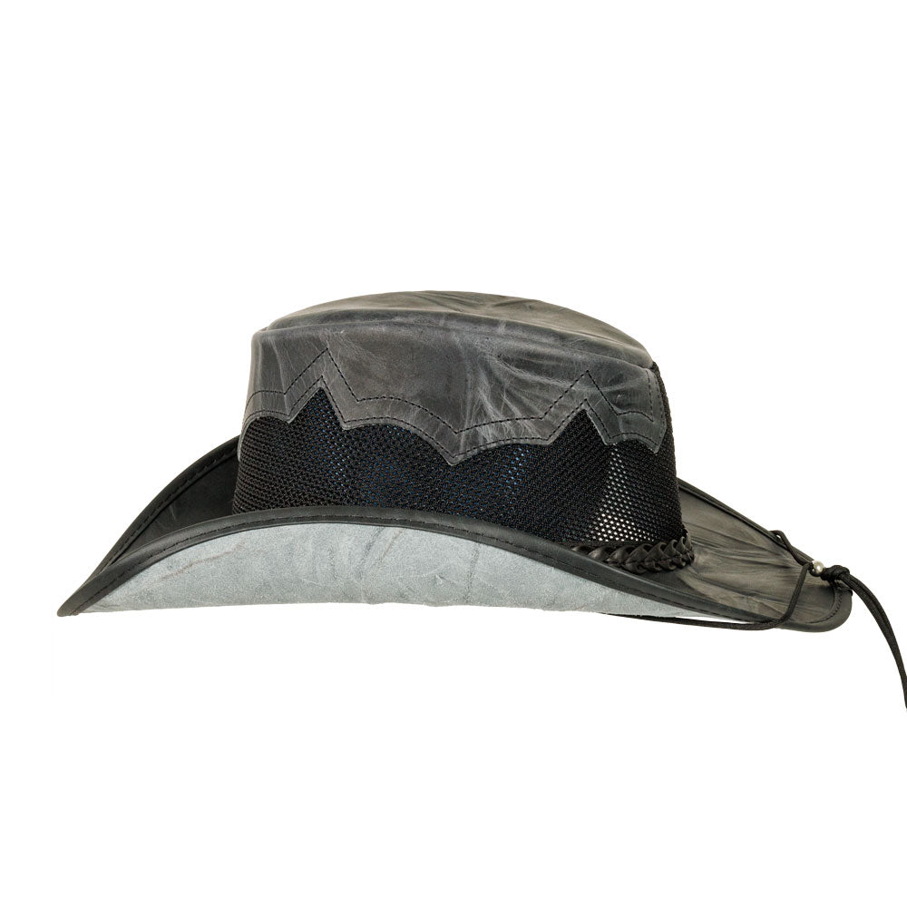 American hat makers Stampede | Cowboyhoed van rundleer met mesh zijkanten