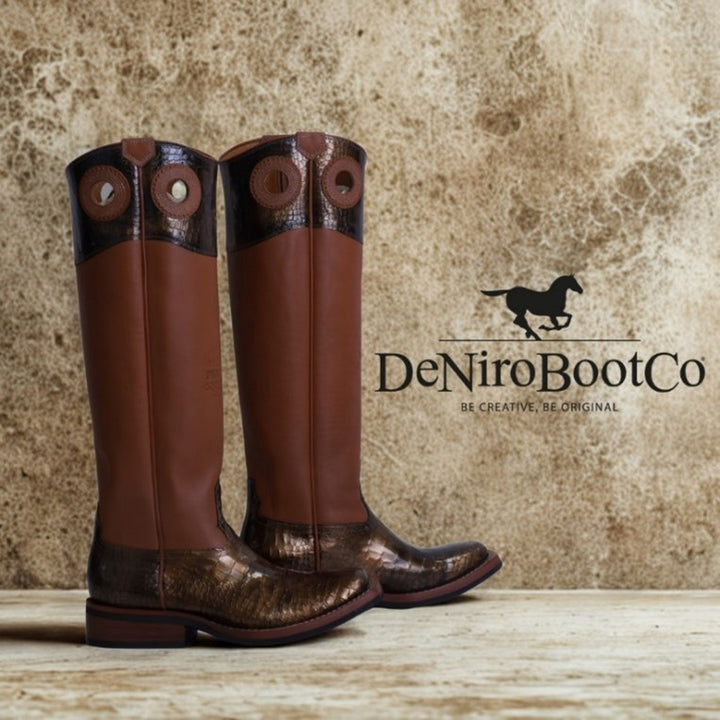 Bottes western De Niro Buckaroo Cocco Bronzo