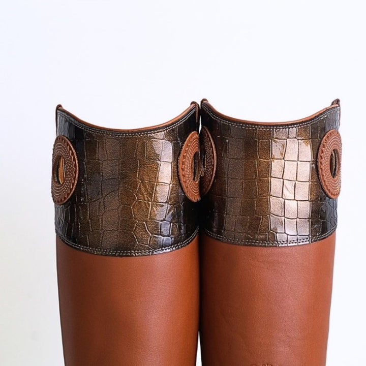 Bottes western De Niro Buckaroo Cocco Bronzo