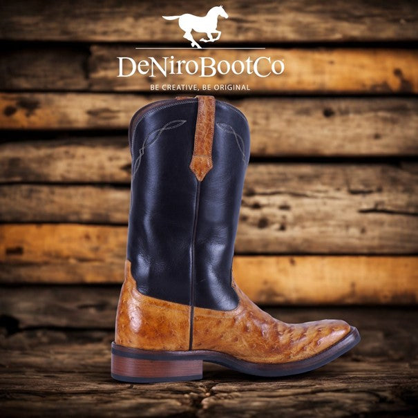 Bottes western De Niro 750 en autruche