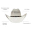 American hat makers Montana | Womens Straw Cowgirl Hat with Western Hat Band