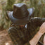 American hat makers Hollywood | Mens Leather Cowboy Hat