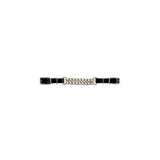 Lakot leather curb double chain MO00198