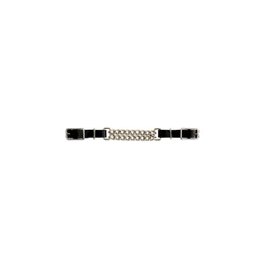 Lakot leather curb double chain MO00198