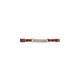 Lakot leather curb double chain MO00198