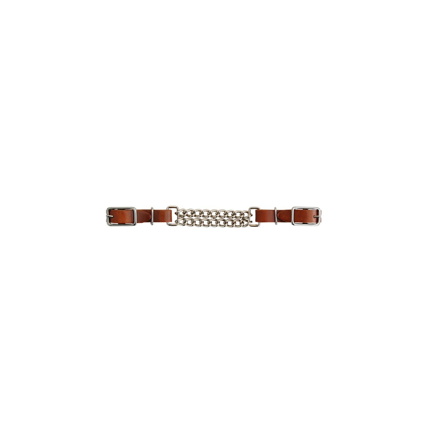 Lakot leather curb double chain MO00198