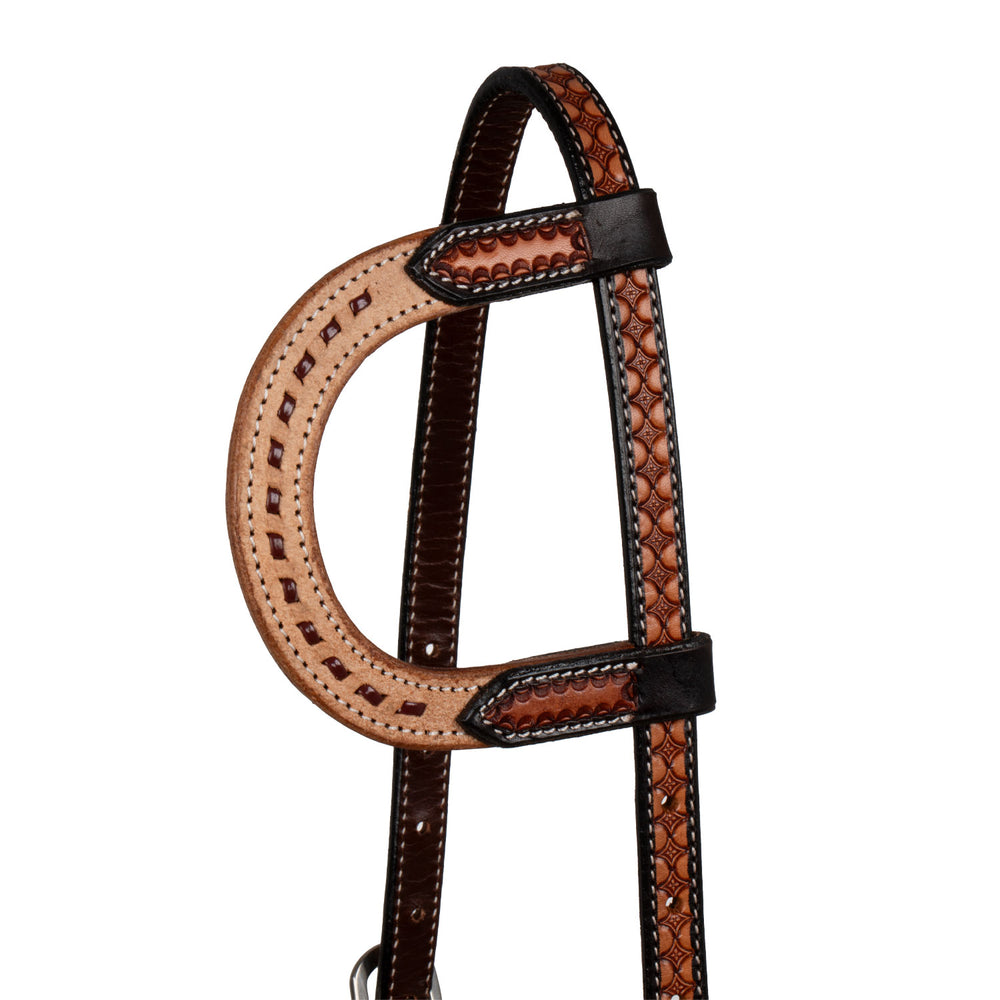 Pool's 2-tone een-oor western hoofdstel
