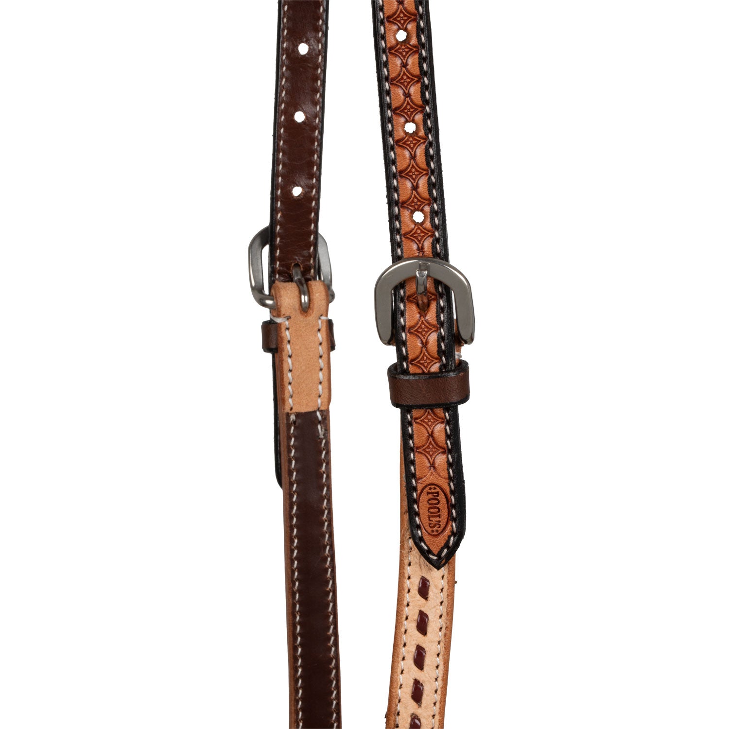 Pool's 2-tone een-oor western hoofdstel