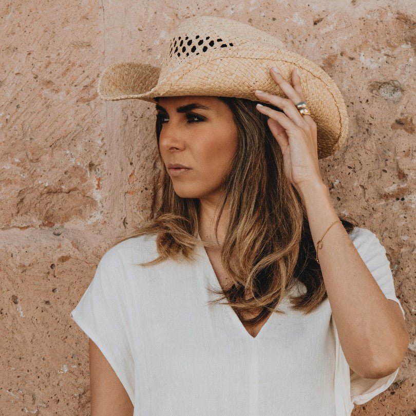 Sandoval Mazatlan raffia cowboyhut für Damen