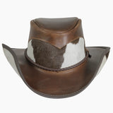 American hat makers Pinto | chapeau de cowboy en cuir avec détails en cuir de veau