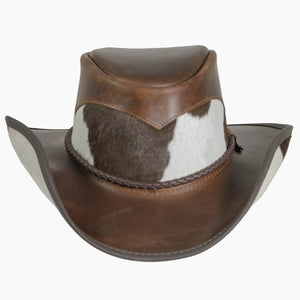 American hat makers Pinto | chapeau de cowboy en cuir avec détails en cuir de veau