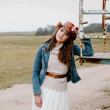 American hat makers Cyclone | Leather Cowboy Hat