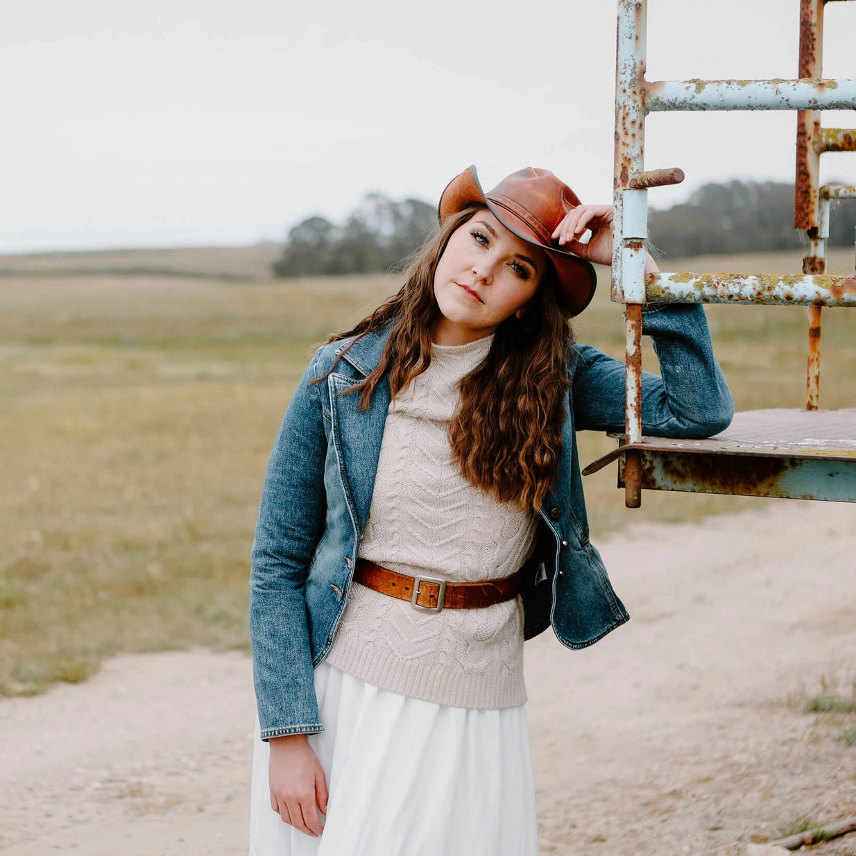 American hat makers Cyclone | Leather Cowboy Hat