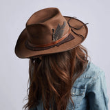 American hat makers Duke | Bruine vilten cowboyhoed