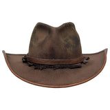 American hat makers Duke | Bruine vilten cowboyhoed
