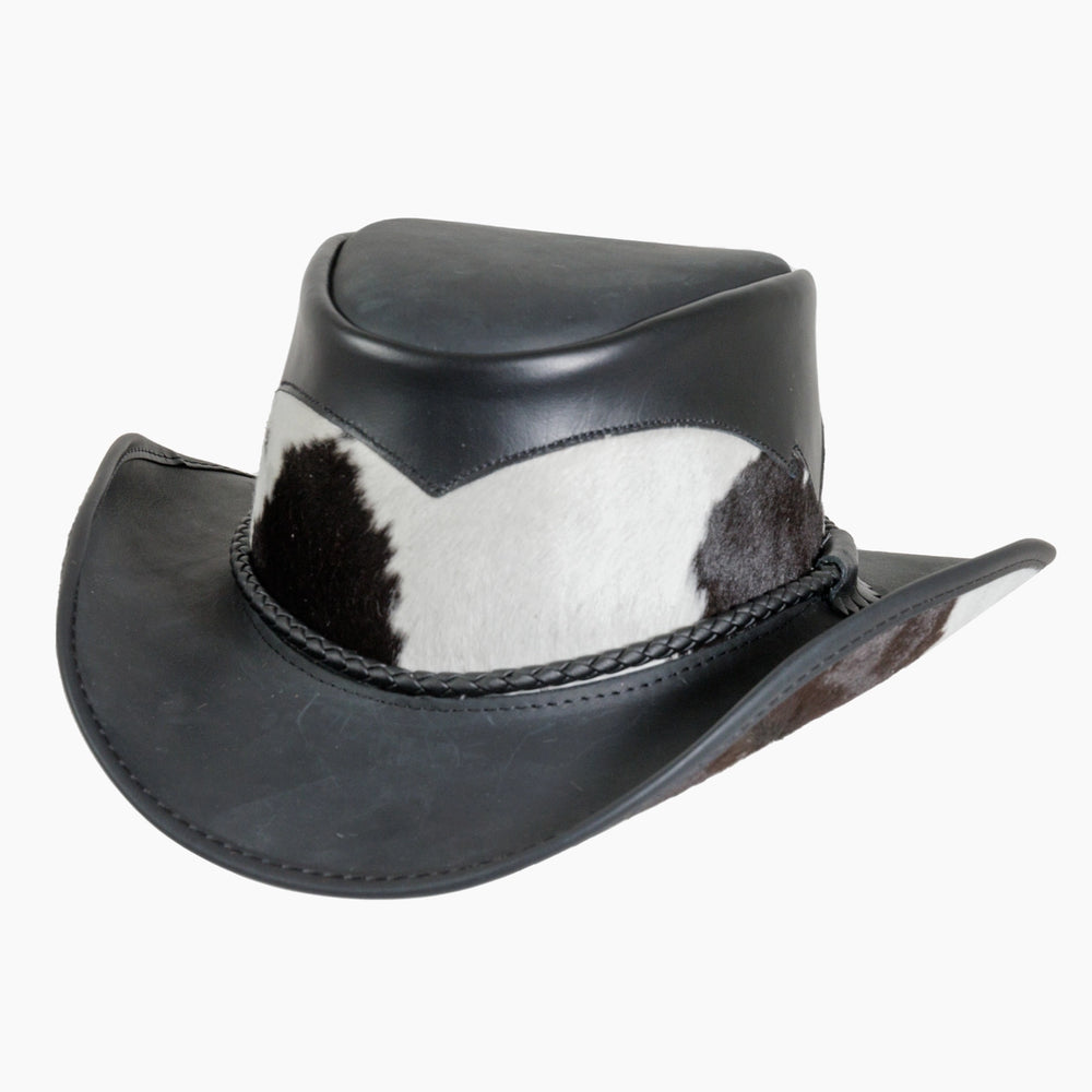 American hat makers Pinto | chapeau de cowboy en cuir avec détails en cuir de veau
