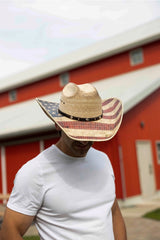 American hat makers Liberty | chapeau de cowboy en paille de palmier mexicaine