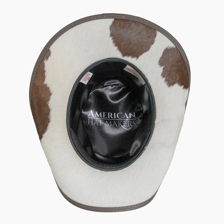 American hat makers Pinto | Leder-Cowboyhut mit Kalbsleder-Akzenten