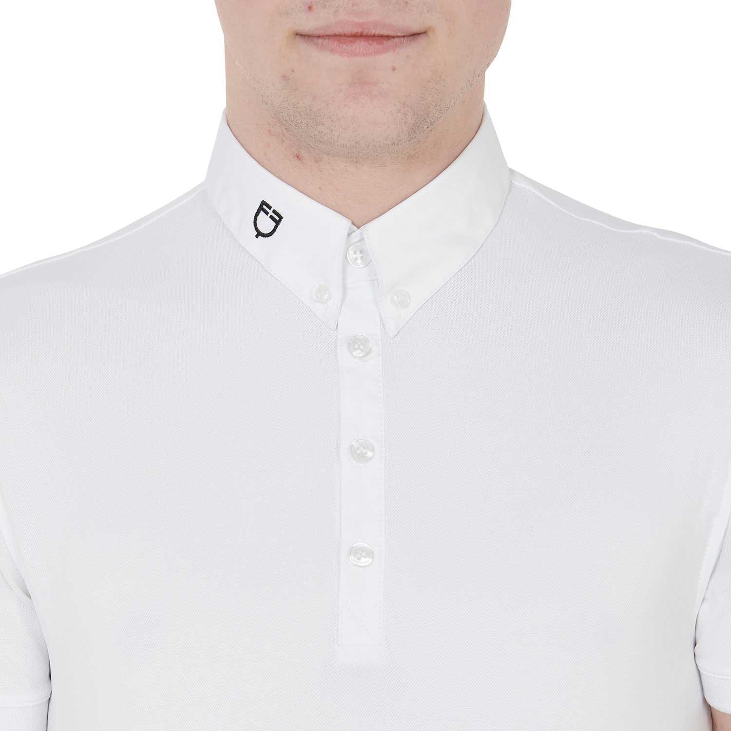 Equestro men's competition polo shirt in breathable technical fabric - HorseworldEU