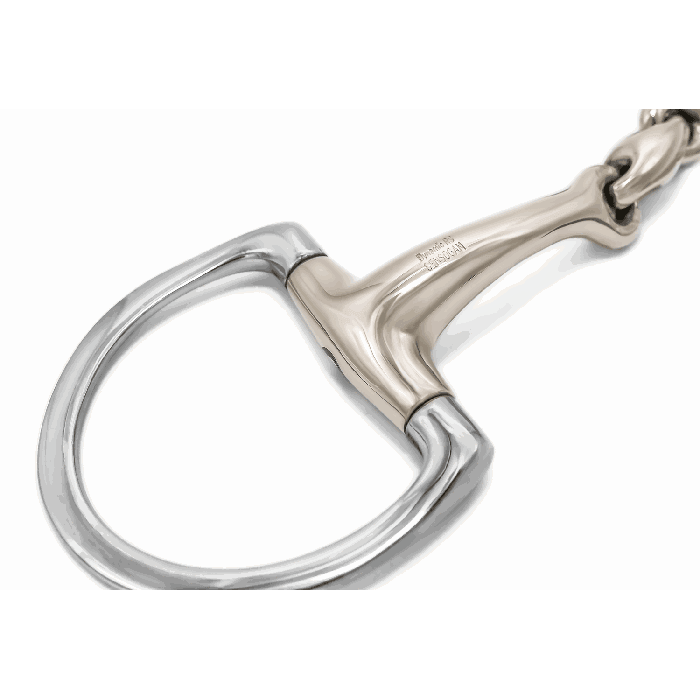 Herm. Sprenger dynamic RS Eggbutt bit with D-shaped rings 16 mm single jointed 40408 - HorseworldEU